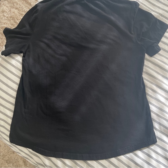 Byegreis Black Logo V Neck T Shirt Small - Picture 2 of 5